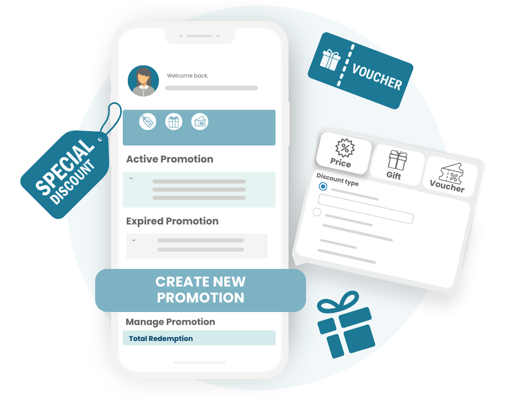 Manage and create new promotions easily with our online booking system to increase sale