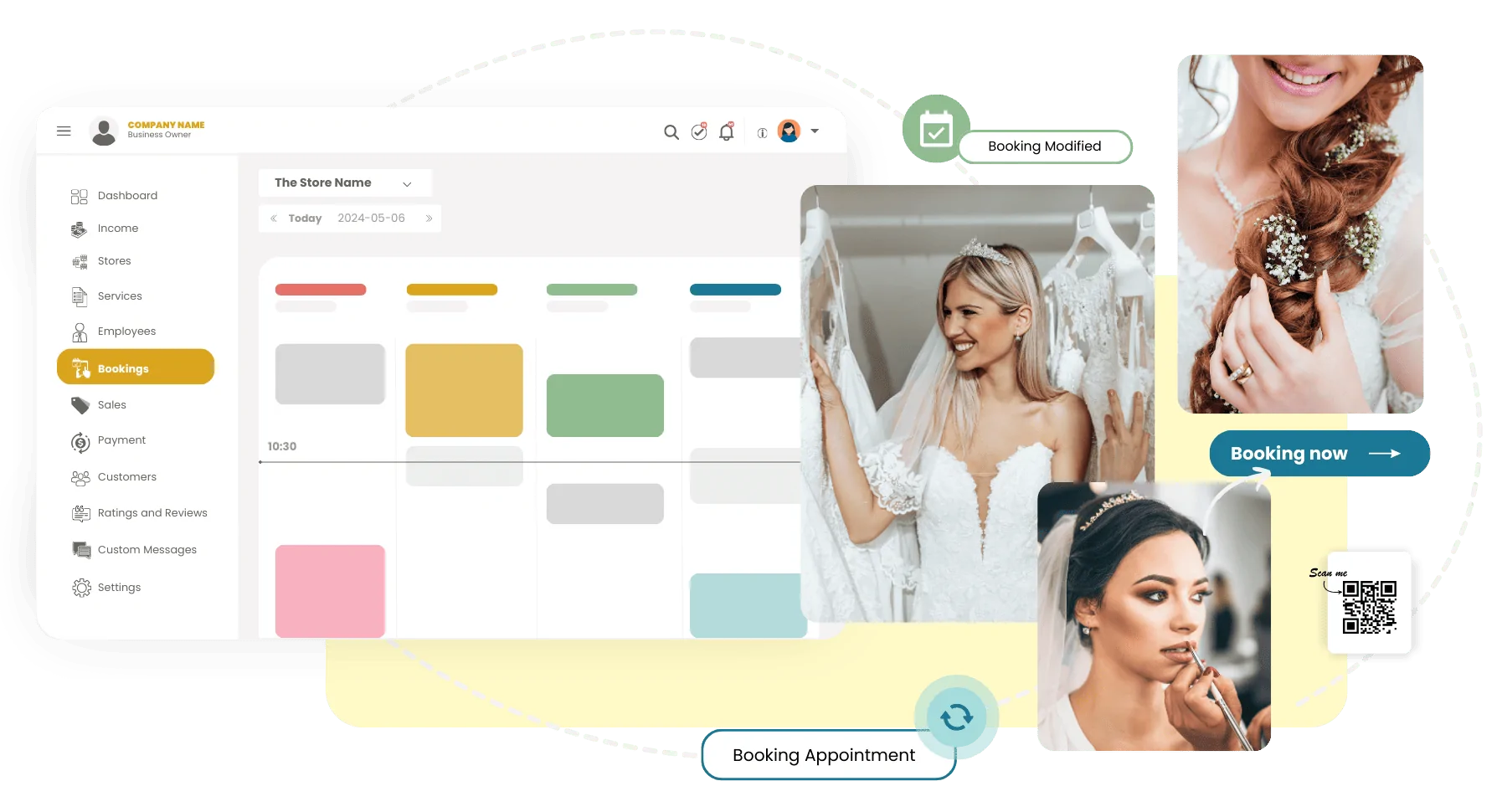 bridal salon scheduling software image