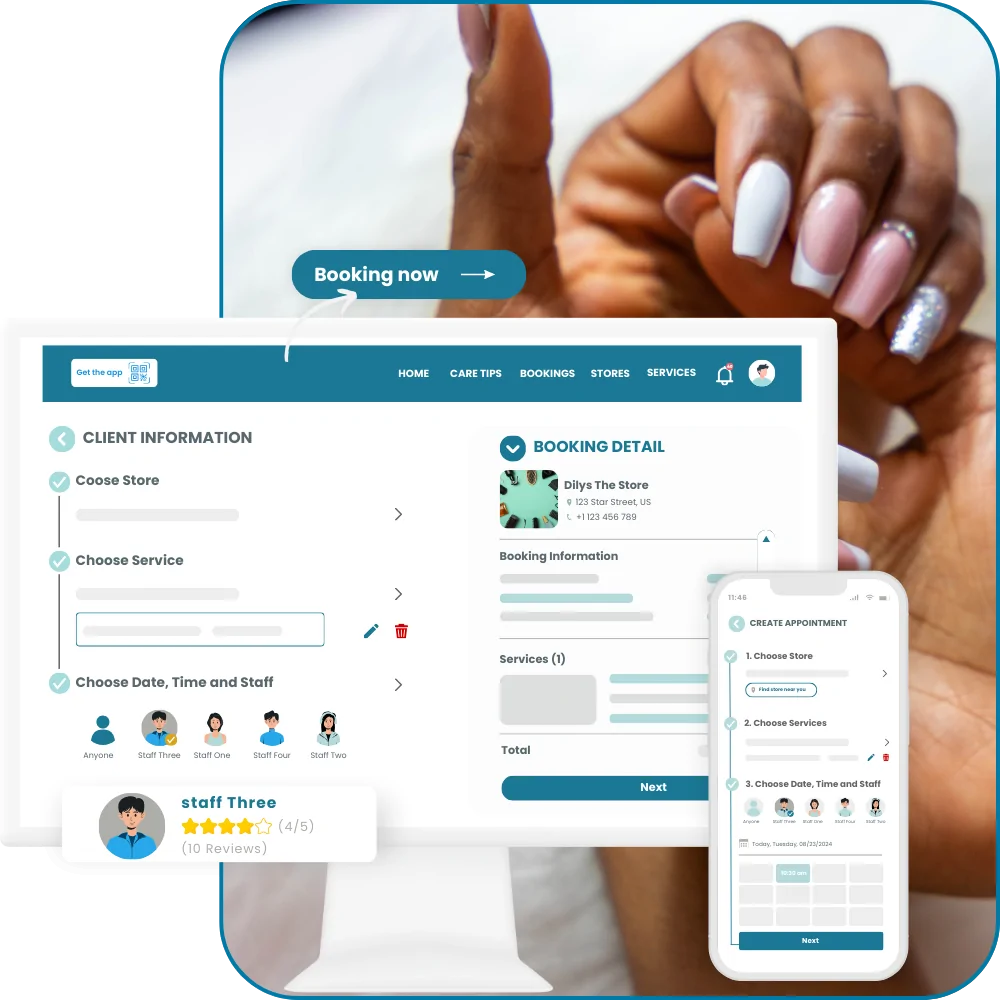 User-friendly Client Booking Web & Mobile App