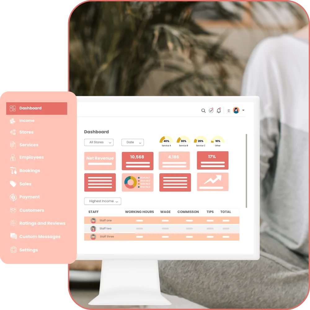 meditation booking software with owner dashboard for meditation center owners.