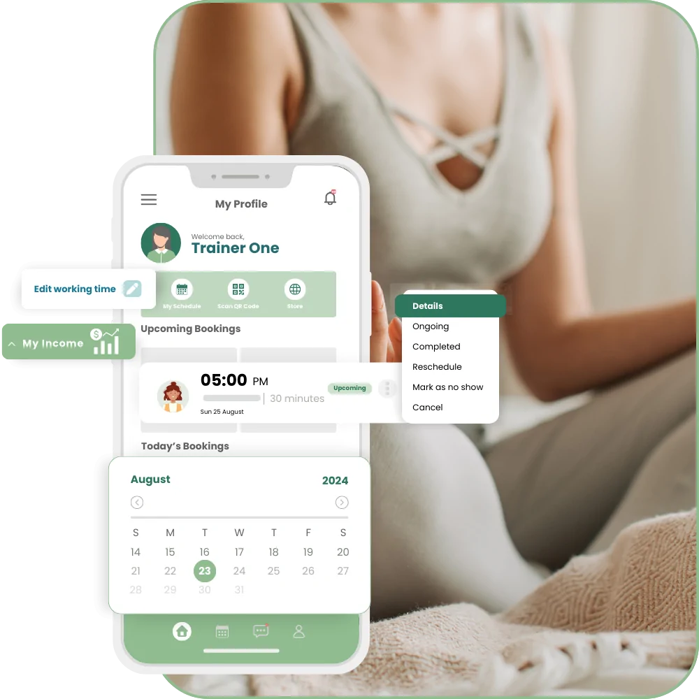 meditation booking app for employees