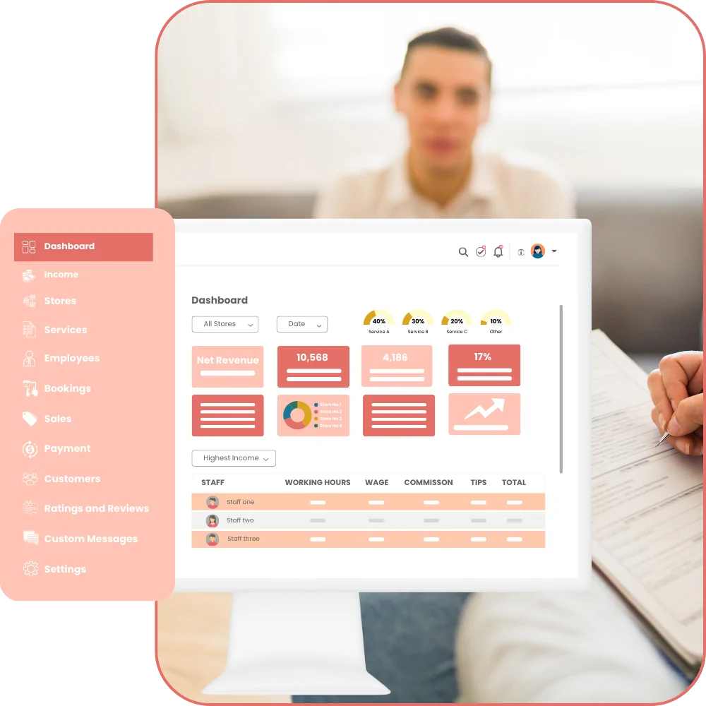psychologist scheduling software with owner dashboard