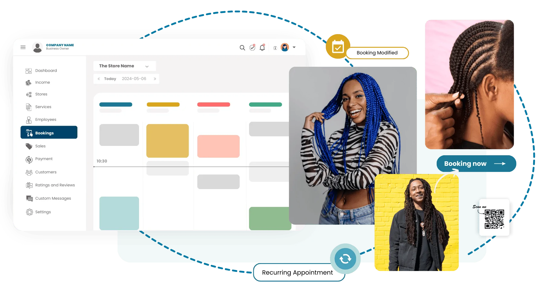Hair Braiding Booking Software image