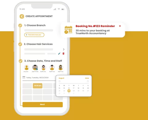 Accounting Scheduling Software step 1