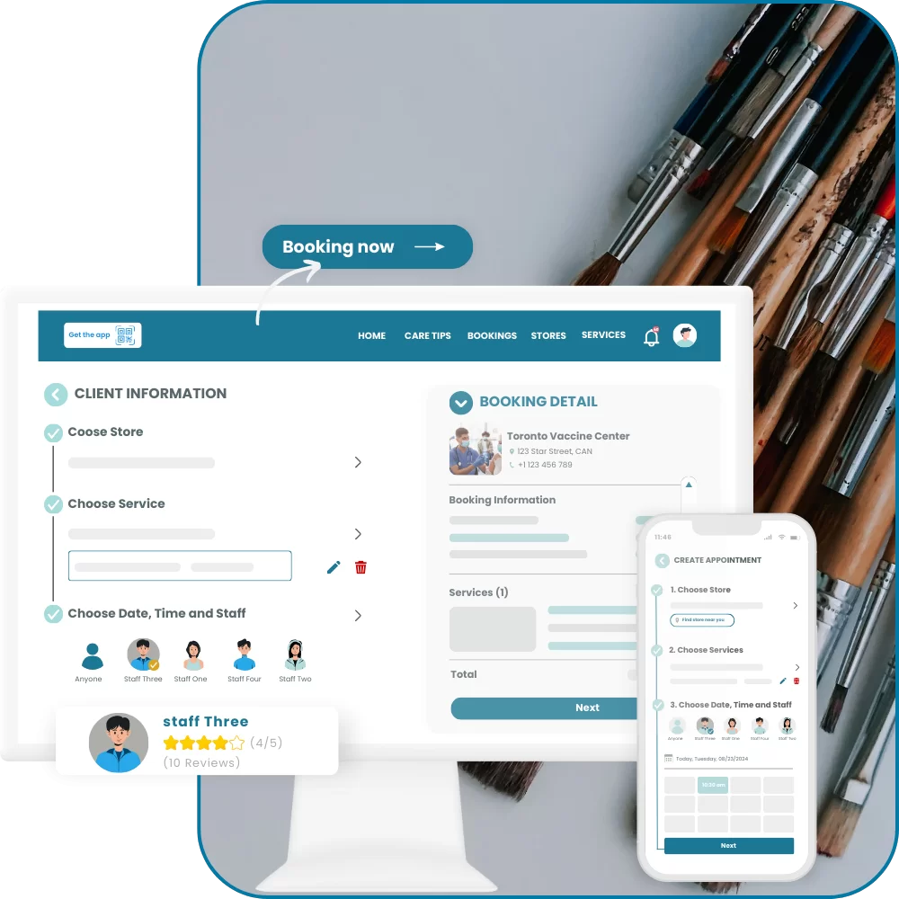 art studio software - client web and mobile software