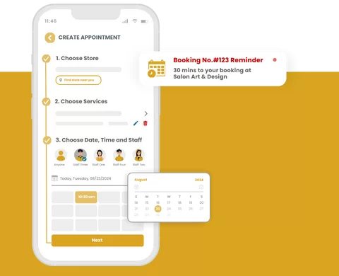 art studio scheduling software - step 1