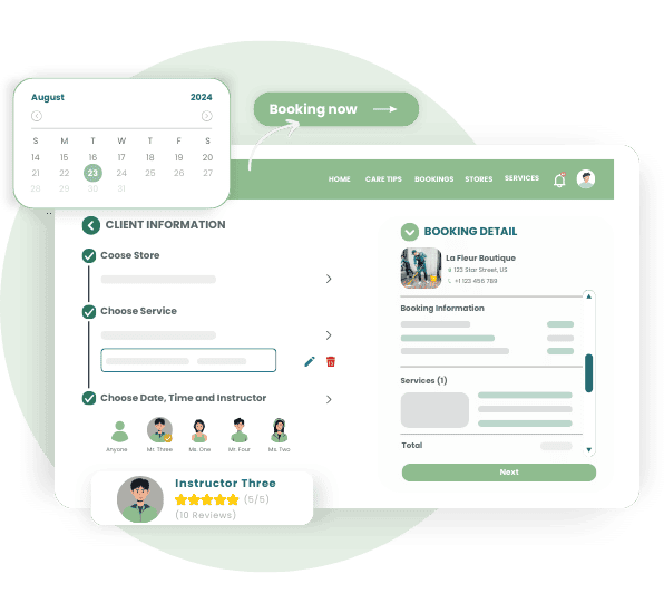 business scheduling software - Personalized Booking