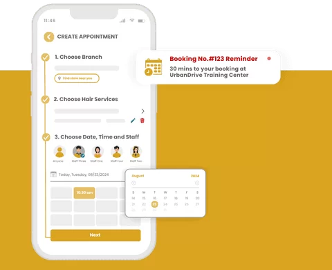 Driving School Software step 1