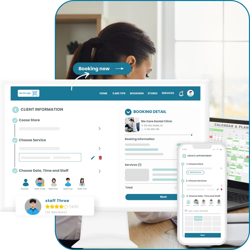 event planner booking software - customer experience