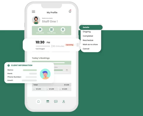 Step 2: Instant Staff Notifications and Confirmation event planner booking software