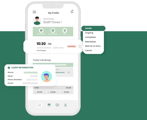 Financial Services Scheduling Software step 2