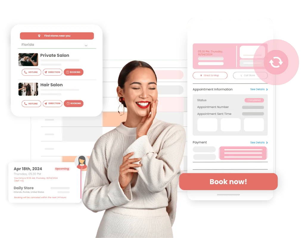 Customers will be satisfied with how convenient your online booking system is
