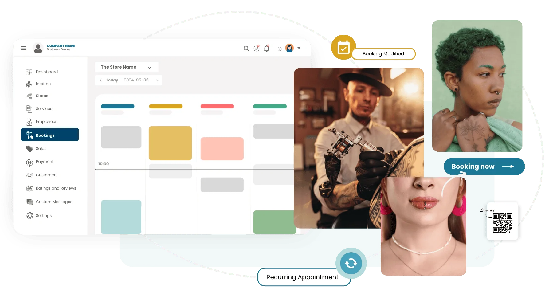 piercing and tattoo studio software image of HDStudio.App