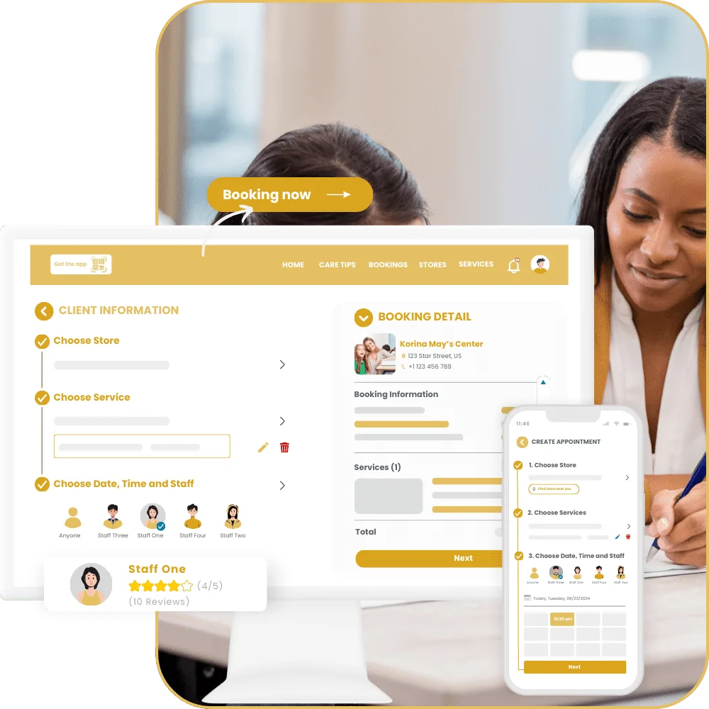 Student Booking Web & Mobile App of tutoring scheduling software