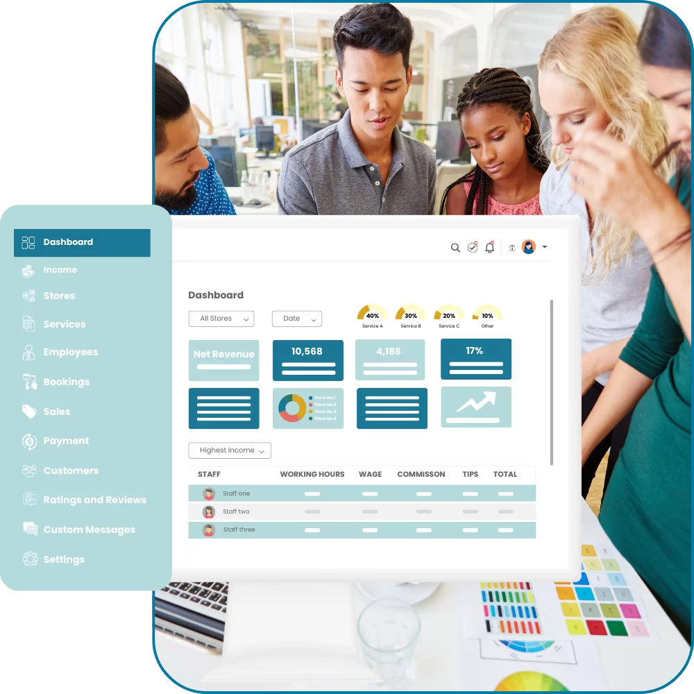 workshop booking software owner dashboard