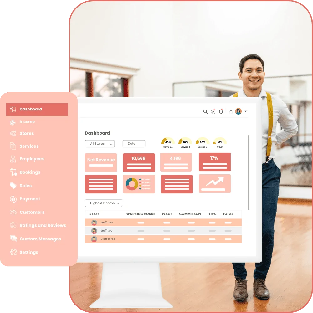 dance studio software - dance studio owner dashboard